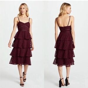 Club Monaco Becaw Star Lace Tiered Dress